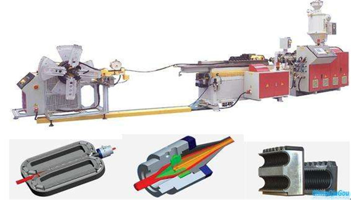 <b>PP/PE/PVC Single Wall Corrugated Pipe production line.</b>