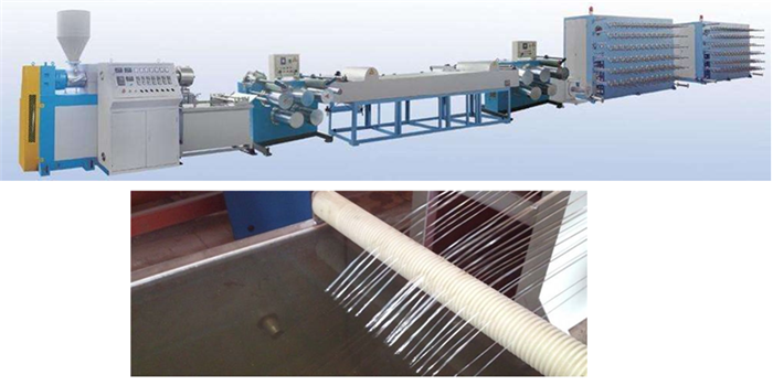 PET/PP flat filament Extrusion line