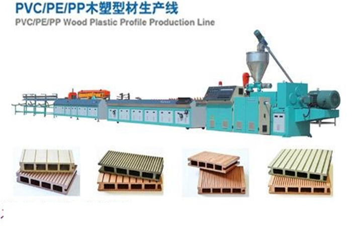 PE PVC WPC decoration profile production line