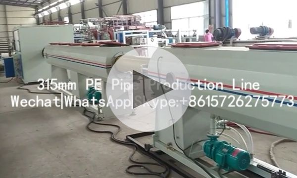 110-315mm HDPE Water Gas Pressure pipe Extrusion Machine